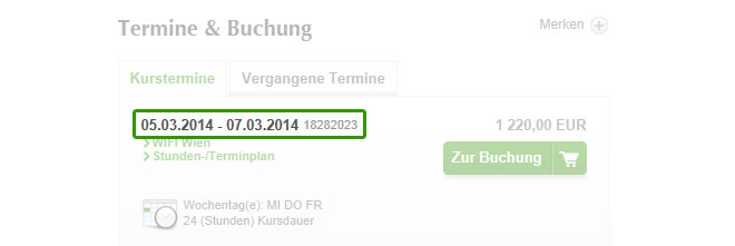 WIFI Wien Kostenvoranschläge