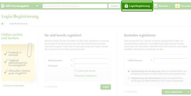 WIFI Wien Login